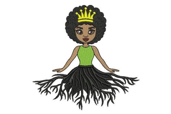 Black Cute Girl with Afro Hair. Roots Review