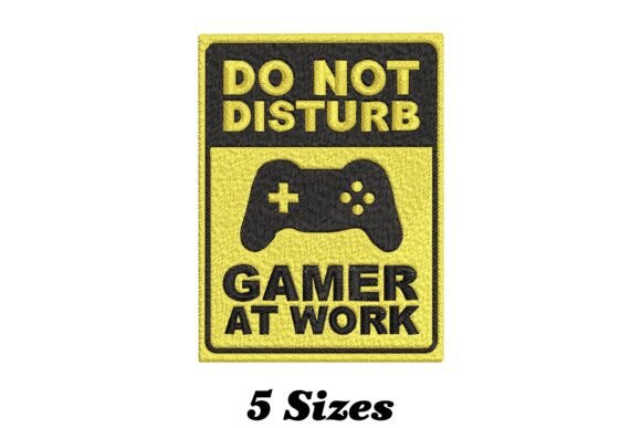 Do Not Disturb Gamer at Play Embroidery Review