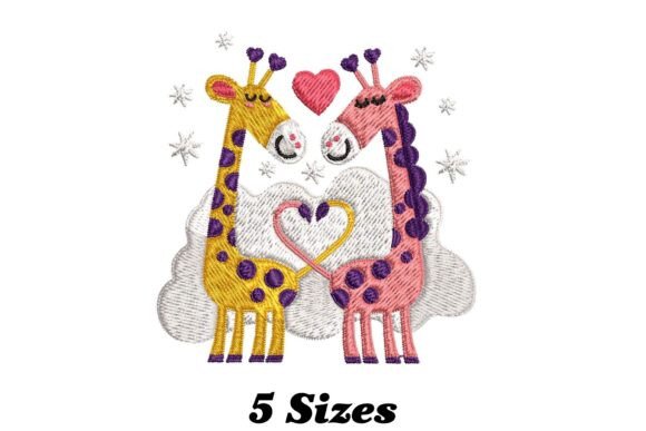 Giraffe Couple: A Valentine's Day Embroidery Review