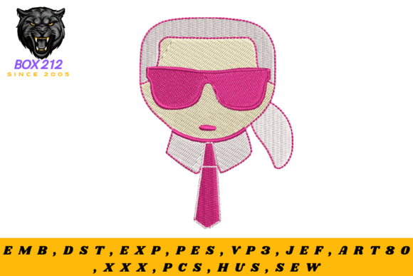 Man Face: A Stylish Embroidery Design for Personalized Gifts