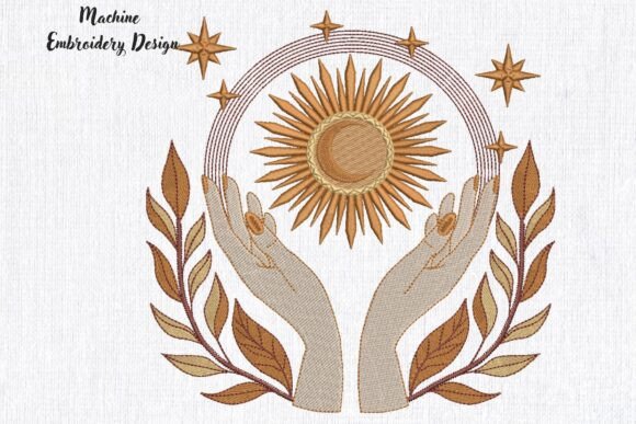 Mystical Hands Sun Moon Leaves: A Designer’s Review for Business Embroidery