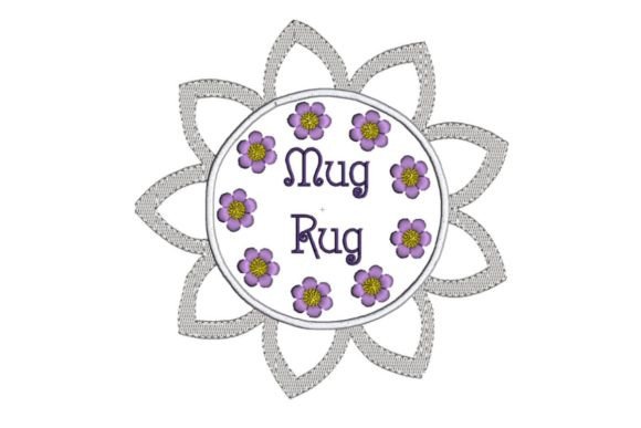 Purple Floral Mug Rug: A Designer's Review